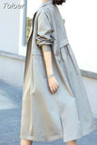 Women's Long Trench Coat Fashion Streetwear Classic Double Breasted Casual Elegant Coat Clothing Tops Spring Autumn