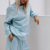 Tracksuit Women Sports And Leisure Sweater Suit Long Sleeve O-Neck Top And Long Sports Pants 2021 Autumn Two-Piece