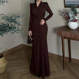 2025 New Color V-Neck Bubble Sleeve High-Waisted Temperament Irregular