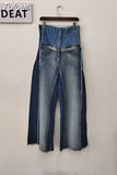 2023 New Summer Fashion Women Clothes High Waist Full Length Pants Female Denim Patchwork Jeans Long