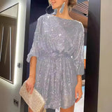 Festival Party Shiny Crystal Beads Dress Dress Dress
