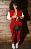Contrast Baseball Jacket and Matching Pants