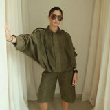 Women's 2025 Early Spring New Thin Temperament Pilot Multi-Color Jacket