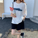 New Summer T Shirt Women White T-Shirt Woman Clothes Funny Oversize Tops Plus Size Tshirt Maxi Female Short Sleeve