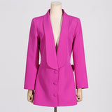 Toloer Style Small Suit 2024 New Fashion Sexy Slim V Neck Show Thin Long Sleeve Design Sense Suit Jacket Female-Outfit