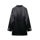 New Women's Autumn Commute Double Suit Jacket + Vertical Trousers