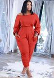 Casual Stacked Jumpsuit with