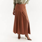 Women's High-Waisted 100-Fold Dress Embroidered Wine Glass Capacity Half-Dress Elegant Luxury Luxury