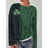 2025 3D Digital Print Round-Neck Sweater Knitted