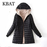2022 Women Thick Fleece Hooded Coats Warm Jacket Loose Long Sleeves Pocket Ladies Elegant Autumn Winter