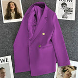 Toloer Fried Street Small Suit Jacket Female 2024 Spring And Autumn New Korean Version Web Celebrity Temperament Small Casual Suit-Outfit