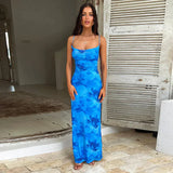 Printed Hues Collared Dress 2025 Summer New Temperament Pocketed Hip
