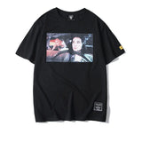 Brand Men T-Shirts Fashion Summer New Male T Shirts Men's Portrait Print Personality T Shirts Street Street