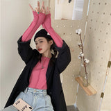 Skintight Sexy Women Blouse Korea Shirt Bottoming Tops Soft Knitted Female Shirts Blue Rose Spring Blouses Blusa