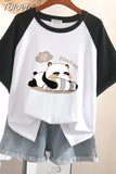 100% Cotton L-3XL T Shirt Plus size Print Tshirt Short Sleeve Patchwork Women Top Summer Couple O Neck Oversize T