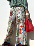 Women's New Printed Set Casual Trouser Shirt Fashion Top