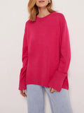 Blue Oversized Sweaters For Women Fashion 2022 Green Loose Sweater Casual Autumn Pullovers For Winter Women Warm