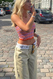 Low-waist Straight Pants Women Autumn 2023 Korean Fashion Zipper Letter Casual Trousers Vintage Hippie Joggers