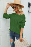 Boat Neck Openwork Tunic