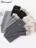 Thick Winter Leggings Women Warm Inner Fleece Pants High Waist Oatmeal Velvet Winter Women Leggings Thermal