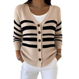 3D Printed Ladies Autumn And Winter Fashion Casual Sweater V Collar Long-Sleeved