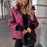 And Winter New Fashion Trend Lattice Loose Hooded Cotton