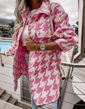 Print Long Blouse with