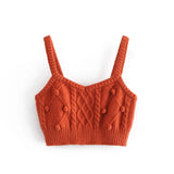 Sweater cardigan two piece set fall winter streetwear coat single breasted cropped
