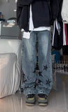 Vintage Denim Star Patch Boyfriend Jeans-Outfit
