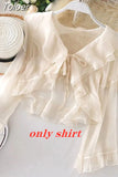 Sun Protection Chiffon Shirt Sling Dress Two Piece Elegant Women's Dress Set Summer Outfits