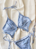 Toloer Swimwear 2024 Cowboy Print Swimwear Bikini D968R-Outfit