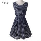 Sexy Womens Dresses Slim Sleeveless Floral Plrint Women Summer Dress Lady Chiffon Dresses Vestidos