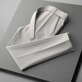 Trousers Men's Spring And Summer Nine-Point Trousers Men's Business Nine-Point Trousers Casual Is Decorating Straight Pants