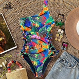 Piece Swimsuit 2021 Sexy Swimwear Women Swimsuit Push Up Bathing Suits Beachwear Lace Up Monokini
