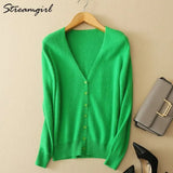 Women's Cashmere Cardigan For Women Long Sleeve Knitted Female Cardigans Short Ladies Cardigans Women's Sweater Autumn