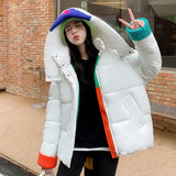 Cotton-Padded Jacket Women's Clothing 2024 New Fashion Design Sense Small Hood Short Loose And Thick Bread Jacket Cotton-Padded Jacket Coat-Outfit