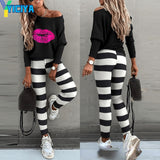 Women Jogger Winter Pants For Plus Size Top Sets Two Piece Set Women's 2022 Pants Suit Female Met Warm Tops