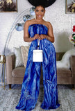 Fashion Print Off Shoulder Loose