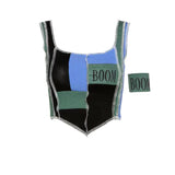 Printed Patchwork Monogram Tank Top-Outfit