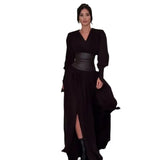 2025 New Women's V-Neck Fashion Waist Seal To Open Fork