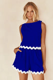 Toloer Spring And Summer 2024 Comfortable Casual Solid Color Sleeveless Shorts Set