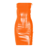 Toloer Women's Wear 2024 New Summer Sexy Strapless Temperament Dress Evening Dress Female Tide-Outfit