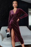 Formal Velvet Wrap Irregular Evening