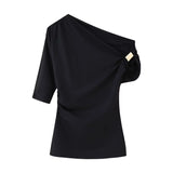 New Asymmetric Nylon Top