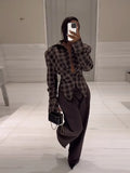 Waist Button Long-Sleeved Shirt Design Sense 2025 Fashion Women's New Casual Coat