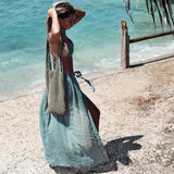 Beach Sunscreen Skirt 2022 High Split Sport Swim Sweet Sexy Skirt Lady Seaside Vacation See Through White Skirt