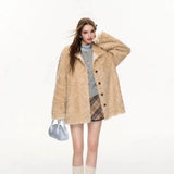 Autumn And Winter Fur Coat Women's Long Suit Coat Casual Warm Fashion Windwear Women's Clothing