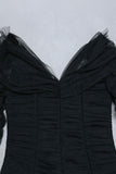 Spliced Mesh Mini Bodycon