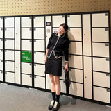 Fragrant Wind Collared Sweater Cardigan Women Loose Lazy Wind Wearing A Short Skirt Two Sets Of