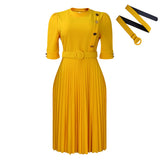 Women's 2025 Autumn And Winter 2025 New African Temperament Solid Color Pressure Folding Button
